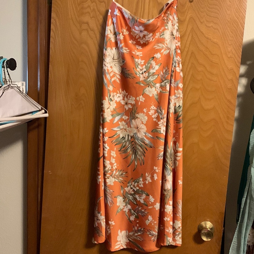 Floral maxi skirt